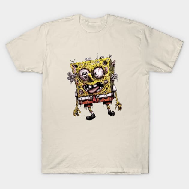 Zombie Spongebob T-Shirt by AlmostMaybeNever